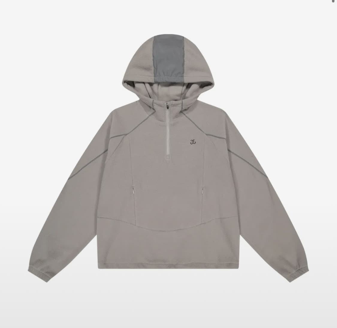 REFLECTIVE PANELED FLEECE ANORAK [GREY] 상품이미지1