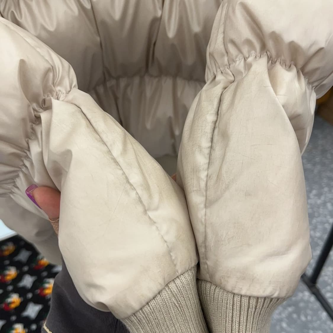 아디다스 빈티지 오리털 덕다운 푸퍼 숏 패딩 90 C06666 상품이미지8