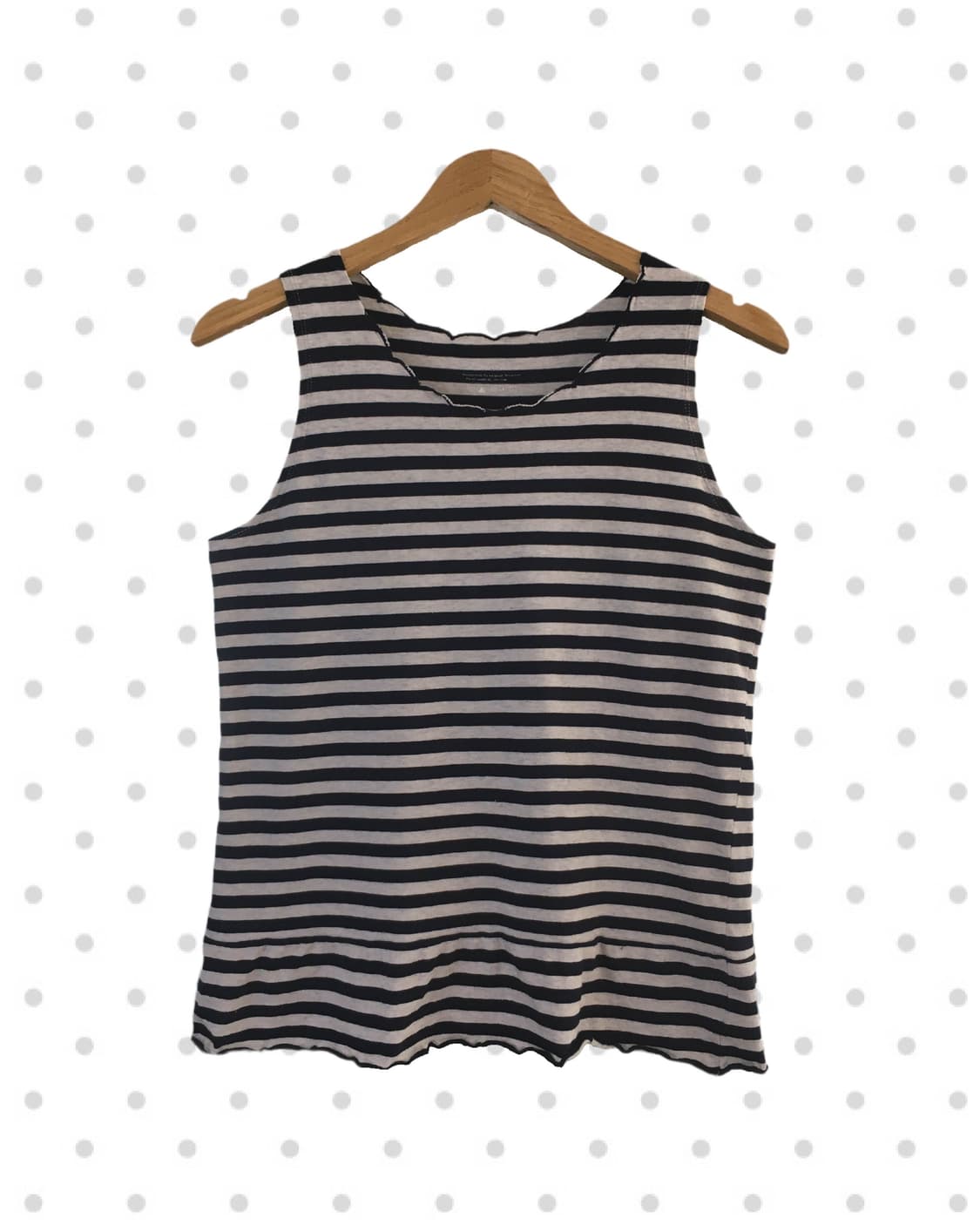 vintage ruffle sleeveless stripe 상품이미지4