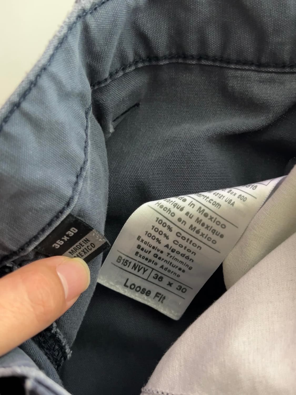 칼하트 B151 NVY 카펜터 팬츠 36 상품이미지8