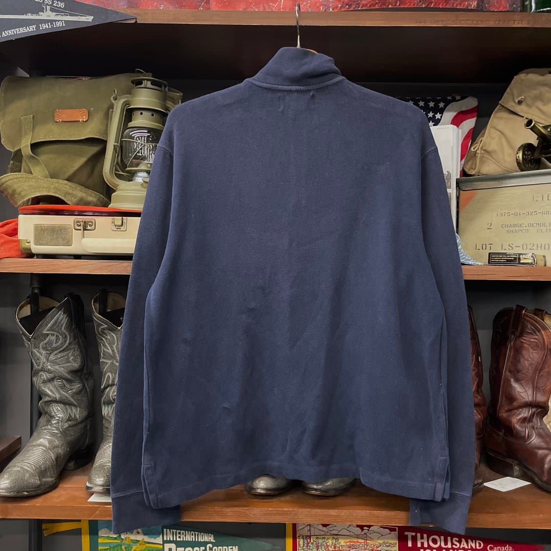 90s 폴로 랄프로렌 하프 집업 코튼 니트 스웨터 상품이미지2