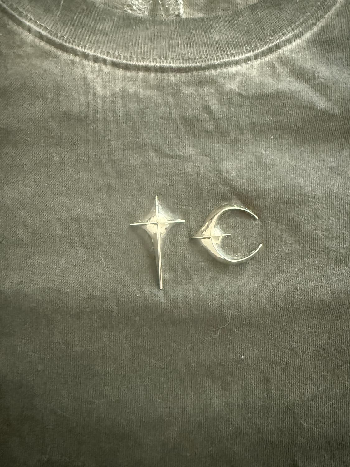 떠그 클럽 백 티셔츠 슬림 그레이 상품이미지2