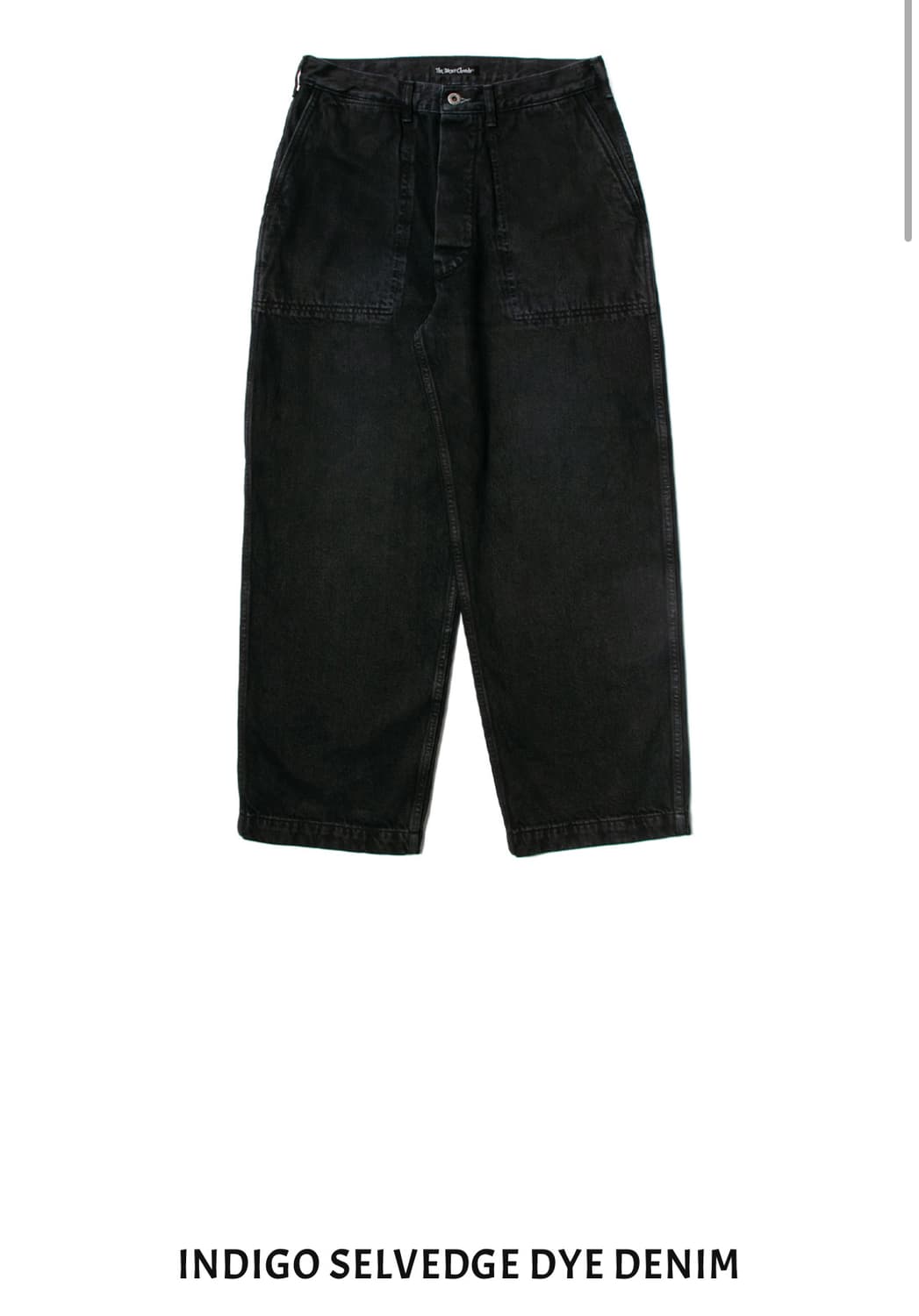 뤡코즈 블랙 인디고셀비지 1사이즈 판매 상품이미지1