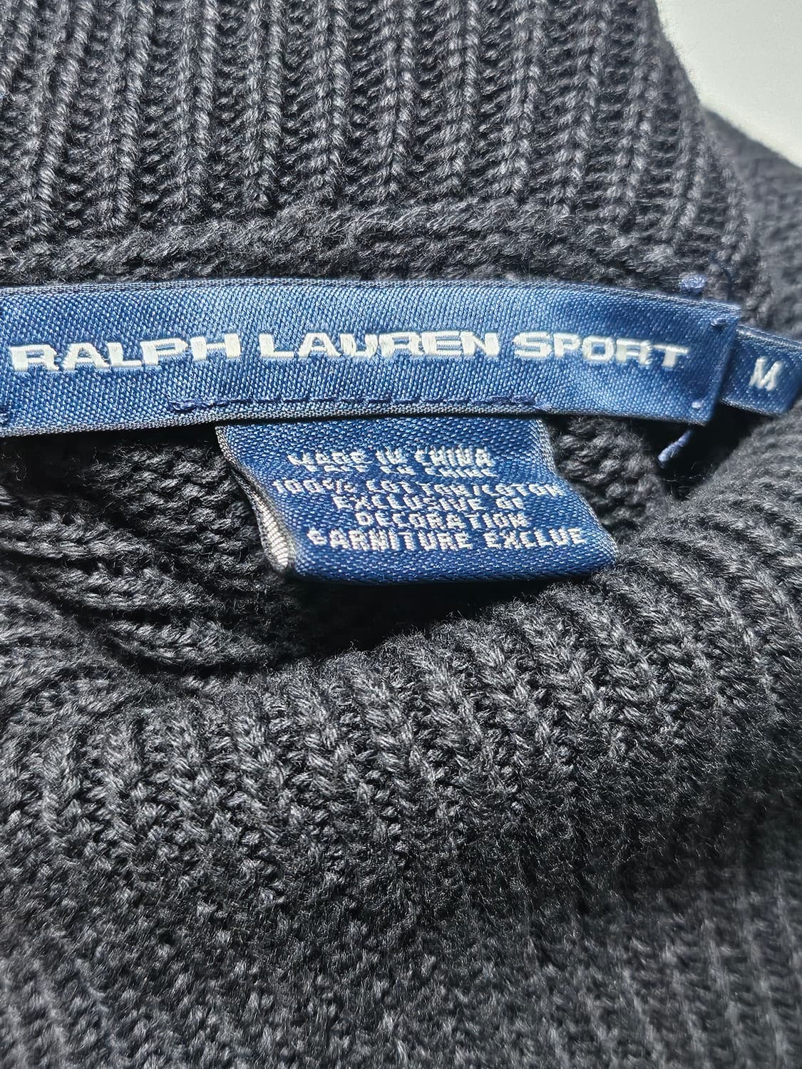 폴로랄프로렌 꽈배기 긴팔 터틀넥 목폴라 니트 M 상품이미지4