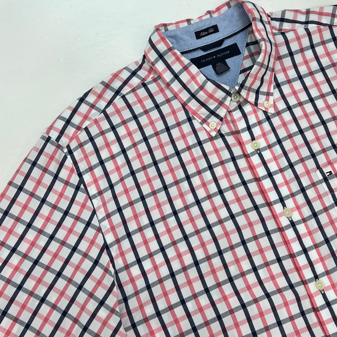 타미힐피거 슬림핏 체크 셔츠 L 상품이미지2