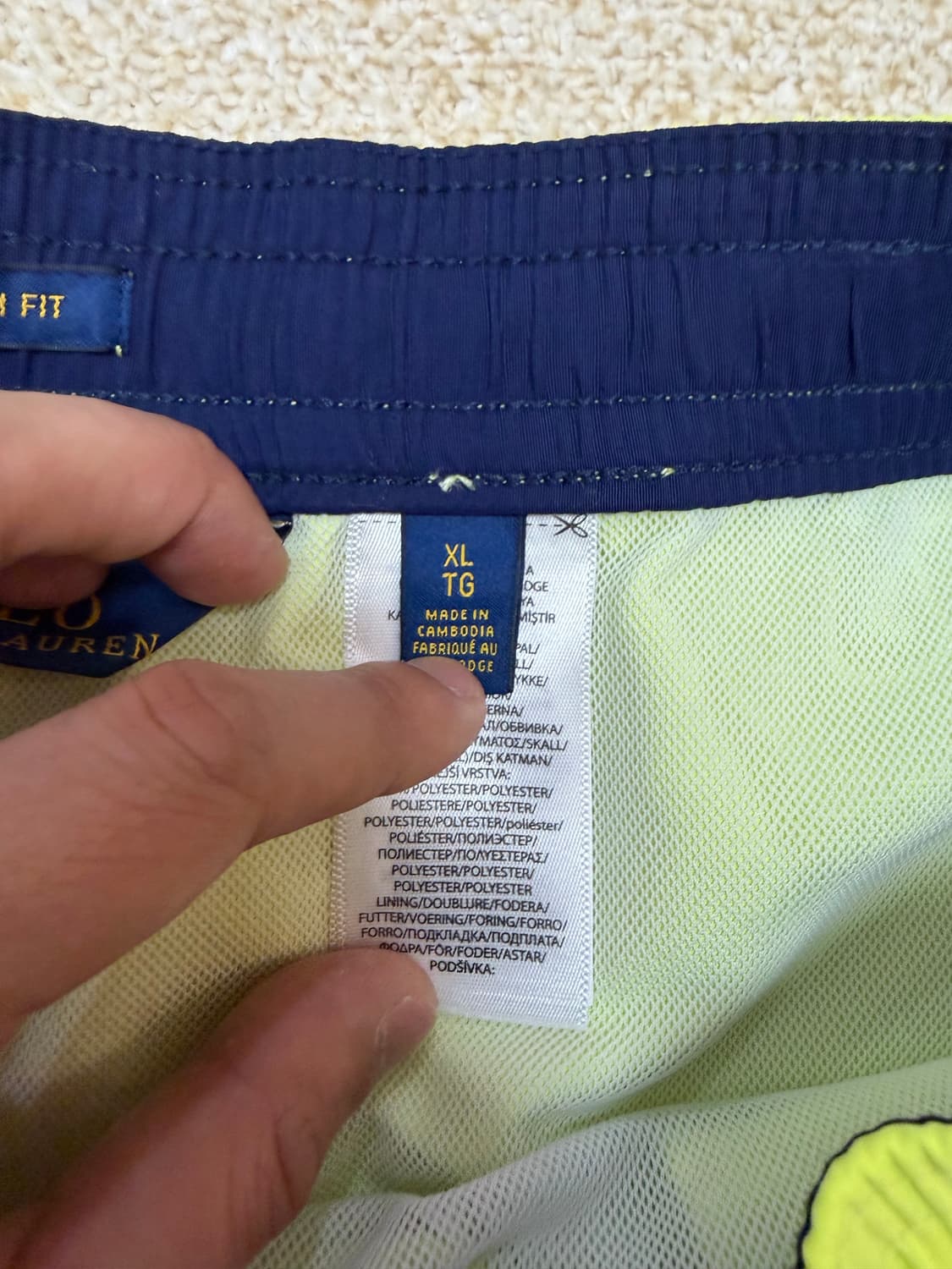 XL) 폴로 랄프로렌 스윔팬츠 수영복 반바지 새상품 상품이미지5