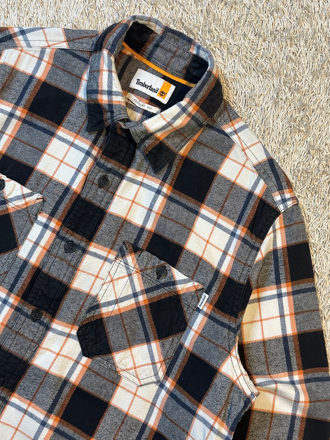 팀버랜드 TIMBERLAND 투포켓 플란넬 체크셔츠 상품이미지2