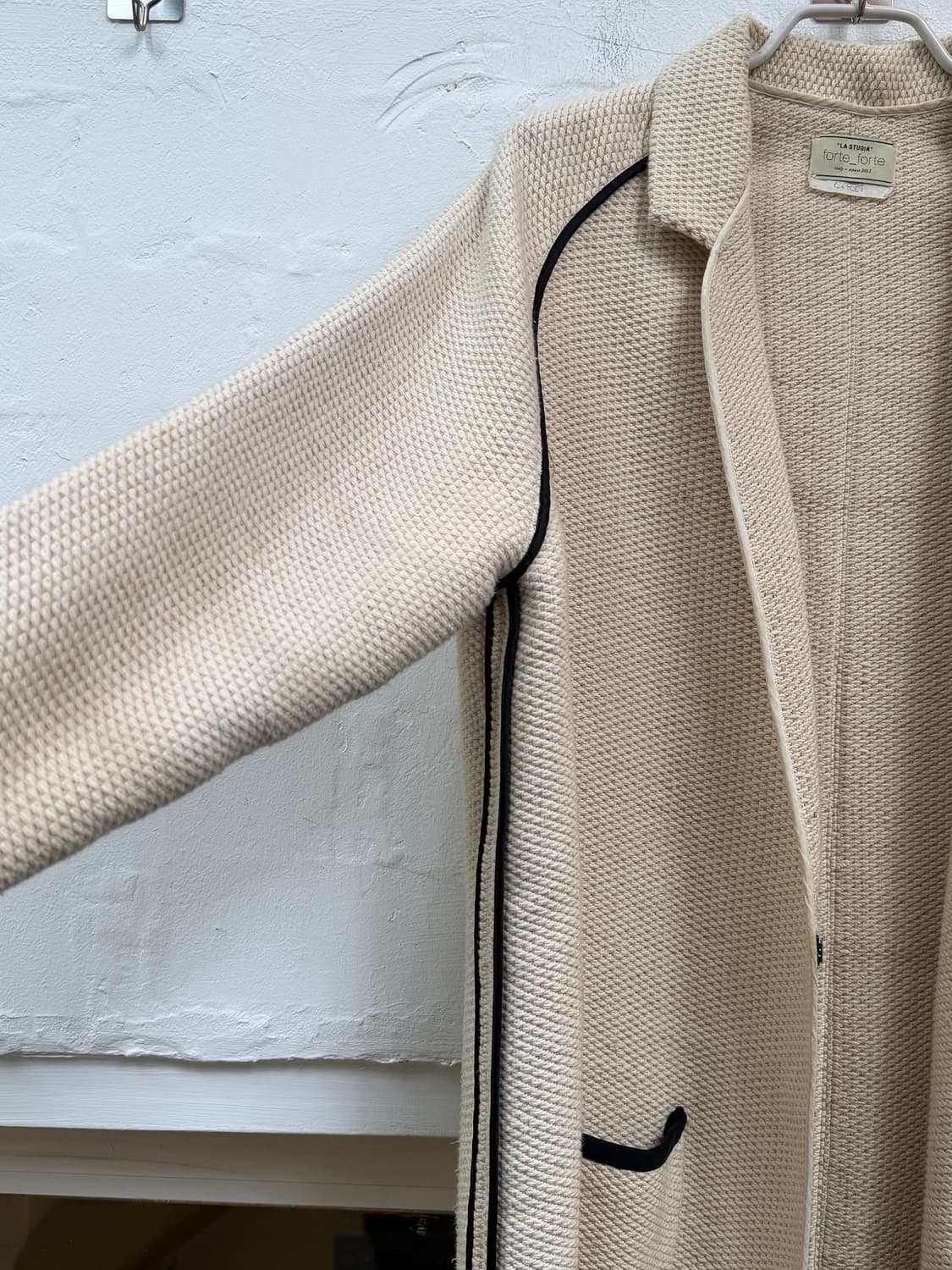 Forte_Forte 베이지 코튼 유타 블렌드 코트 0 상품이미지4