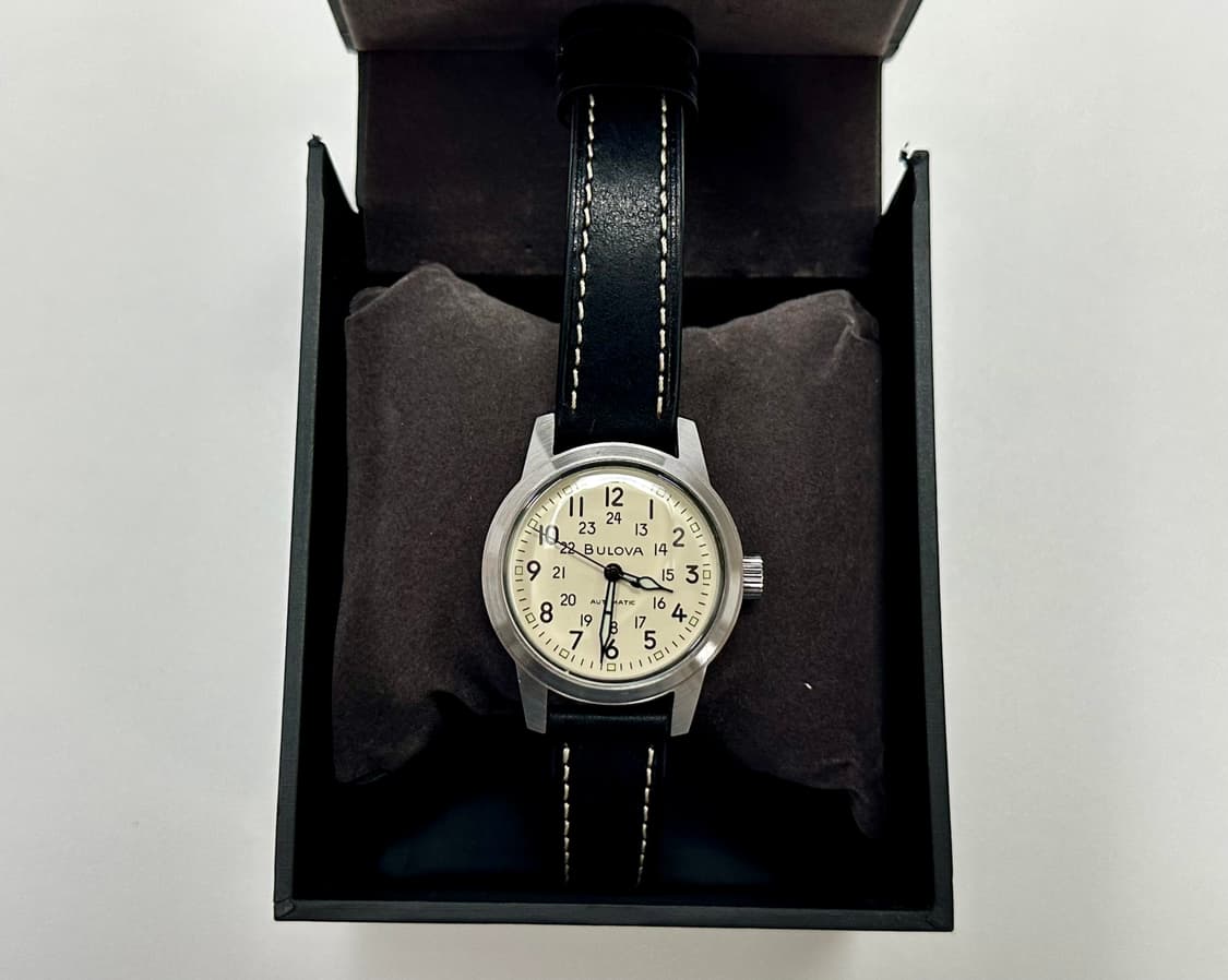 오토메틱 카키필드워치 Bulova 부로바 38mm 상품이미지5