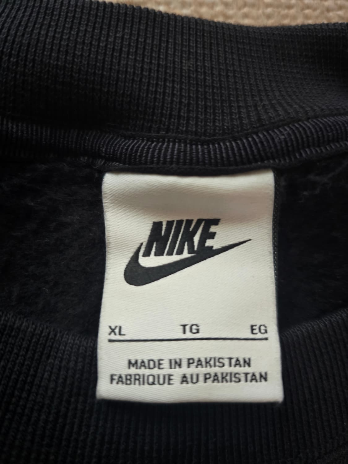 나이키 스투시 워시드 플리스 크루넥 맨투맨 블랙 XL (US/EU) 상품이미지3