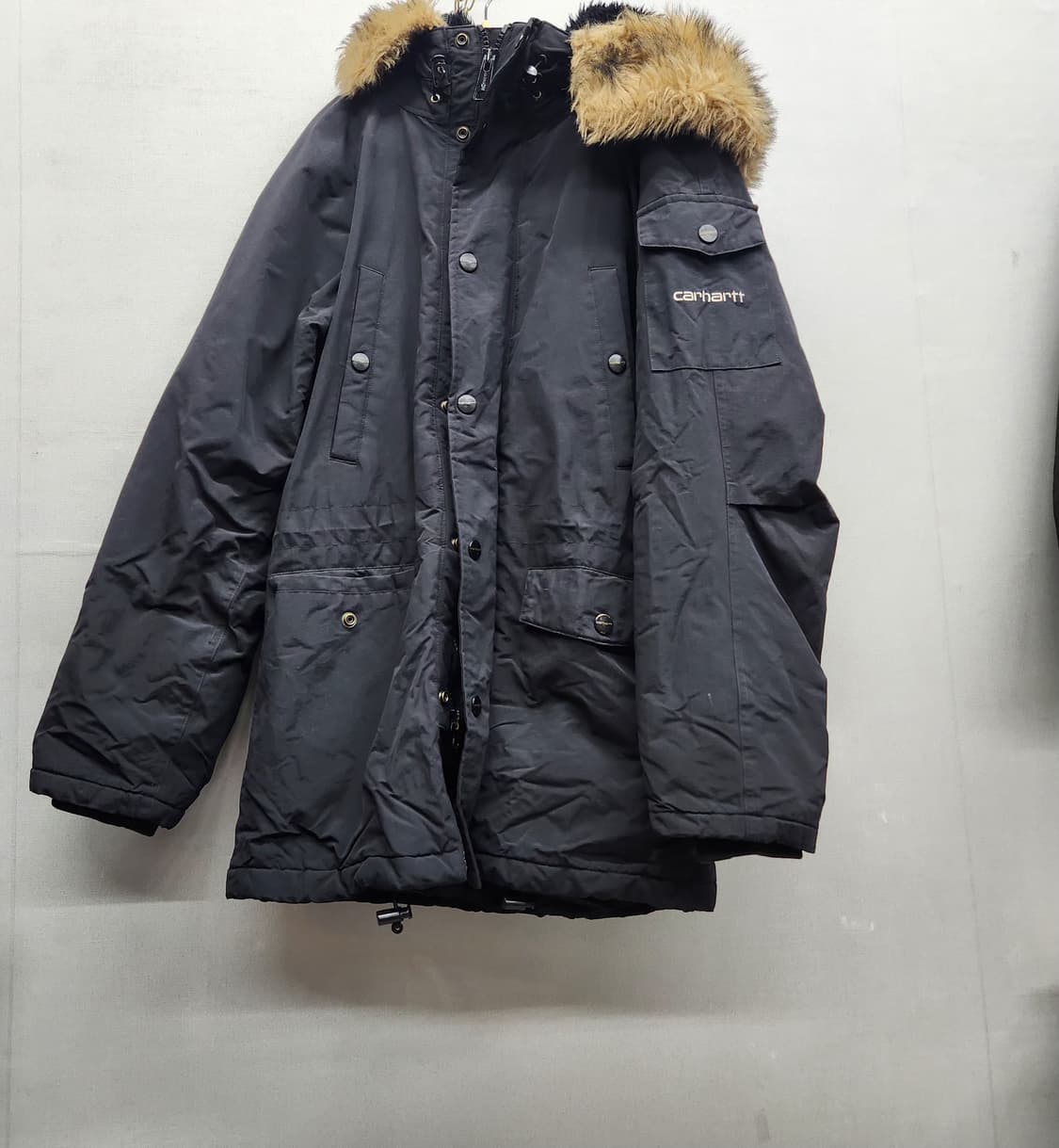 칼하트WIP 앵거리지 후드퍼 파카 XS(M~L) 상품이미지1
