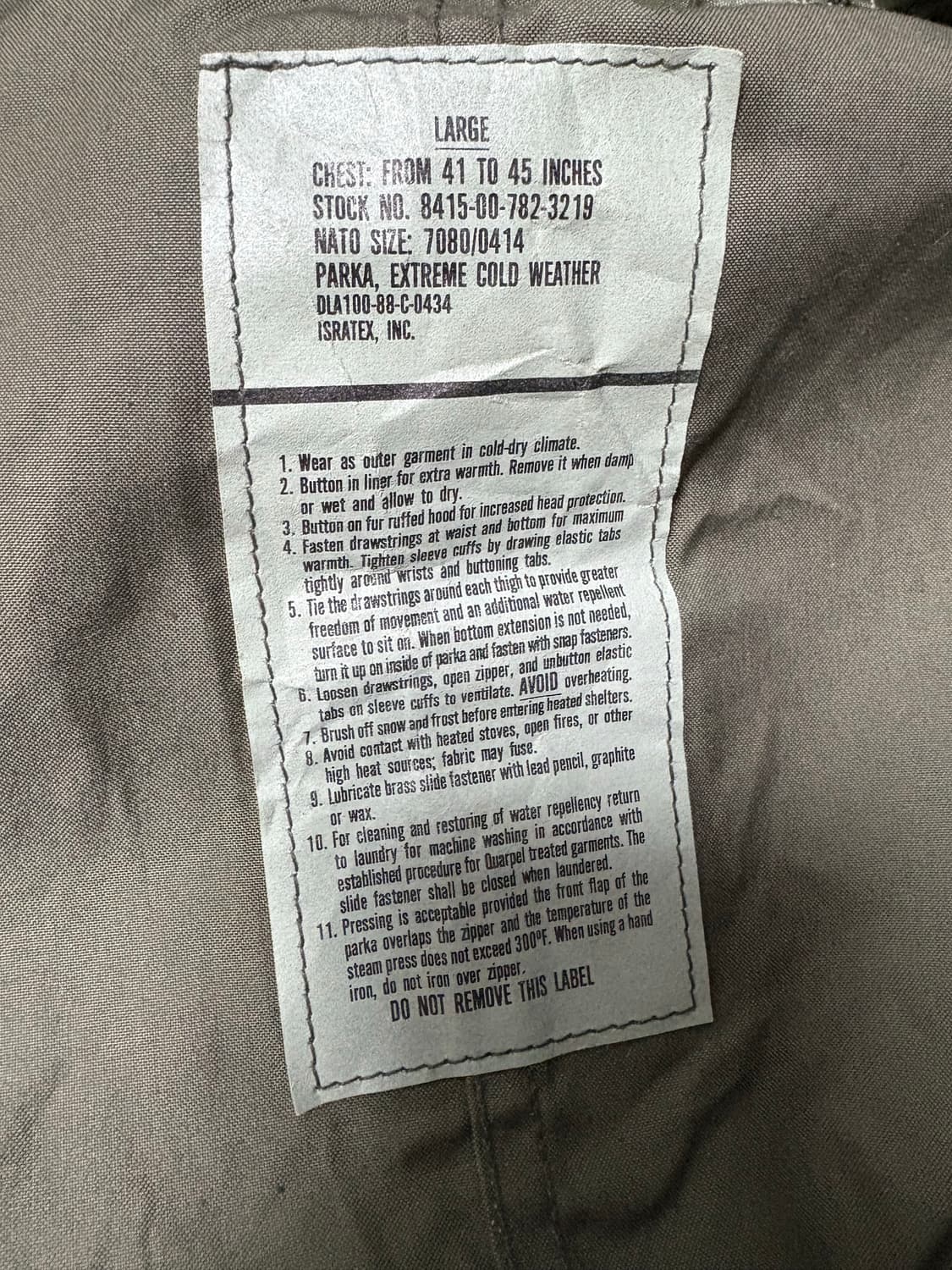 개파카 내외피 데드스탁 L사이즈 상품이미지7