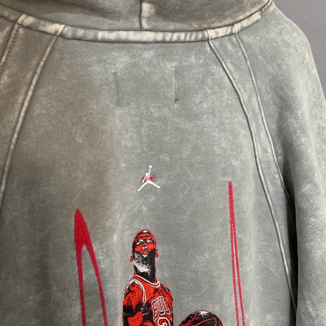 XL 나이키 조던 헤리티지 프린팅 타이다이 오버핏 후드티 상품이미지4