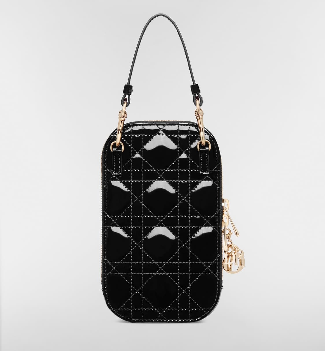 디올 휴대폰 홀더 크로스백 페이턴트 블랙 까나쥬 상품이미지4