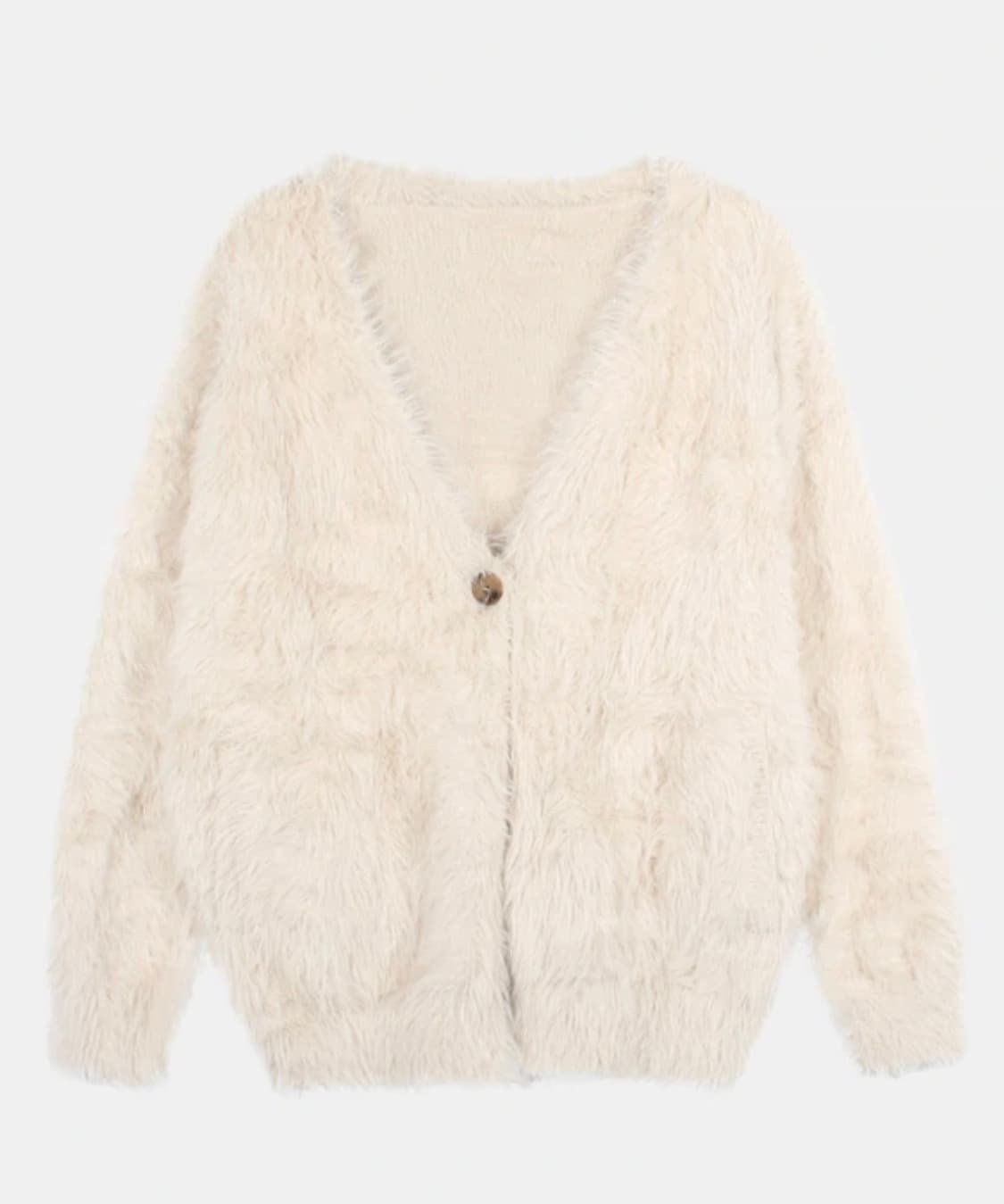 헤더먼트 테디 가디건 아이보리 (택달린 새상품) 상품이미지1