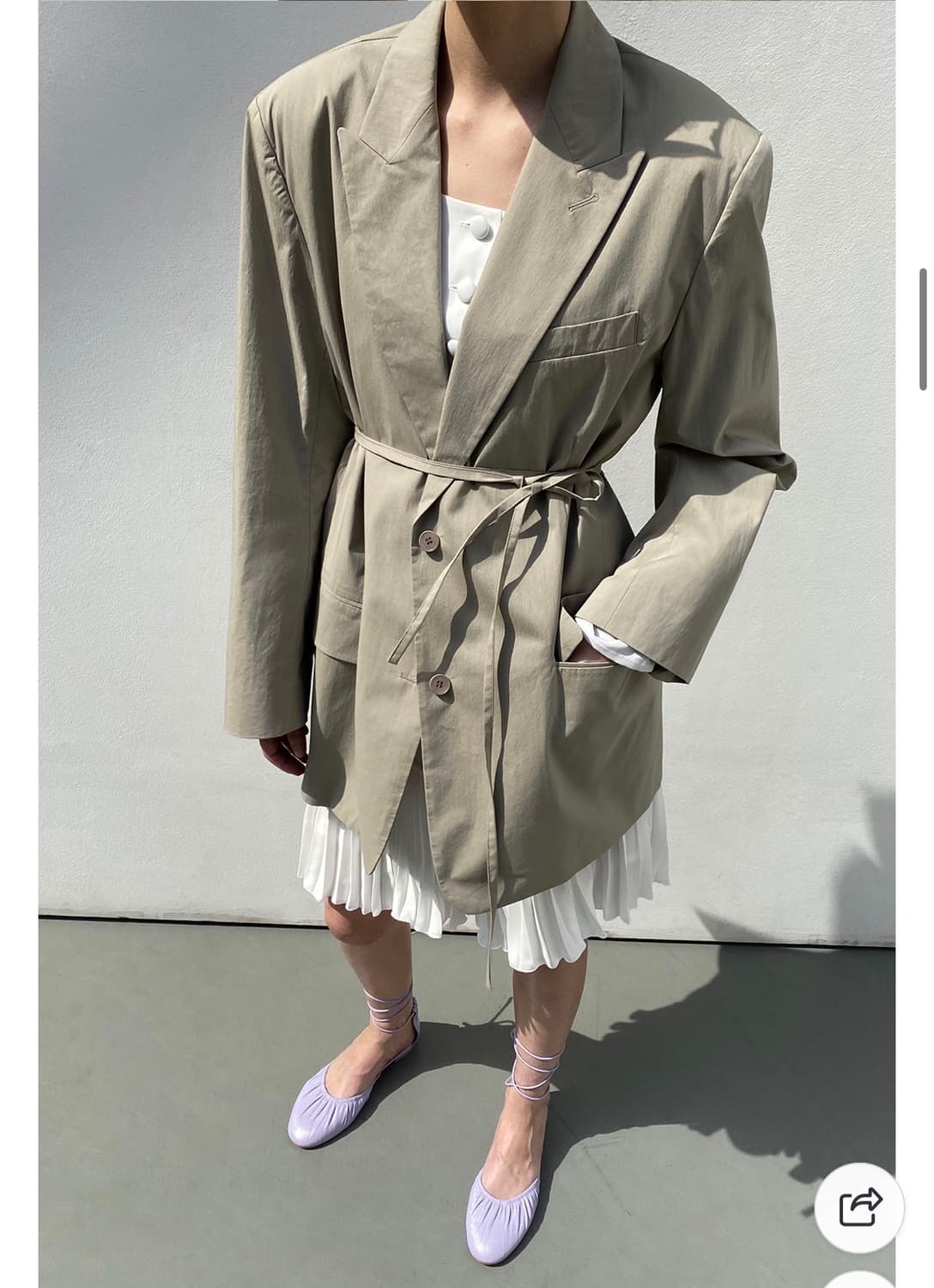 새상품) 드래곤블루스 드라이 터치 박시 싱글 스트랩 자켓 M 상품이미지3