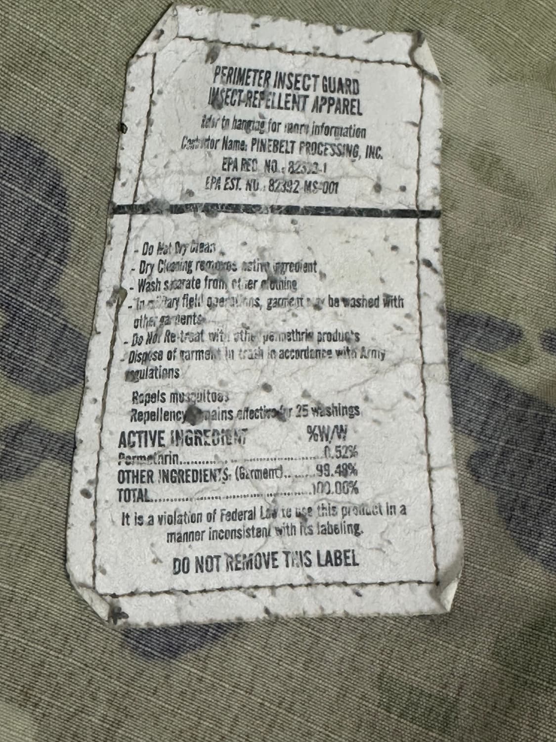 미군 OCP 멀티캠 전투복 상의 (M/L) (L) 상품이미지10