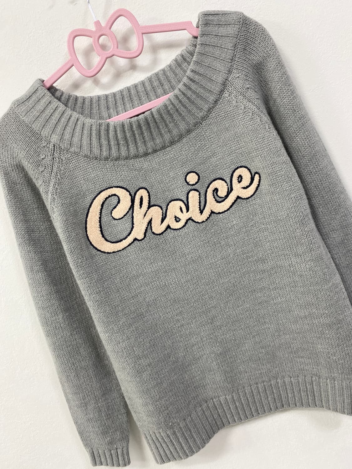 [INGNI] 잉그니 로걀 핑크 그레이 니트 상품이미지6