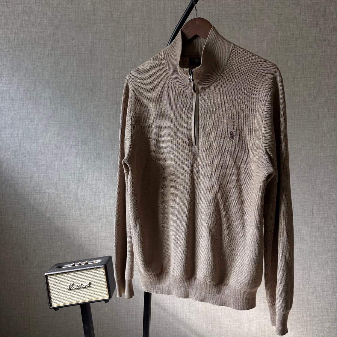 폴로 랄프로렌 브라운 반집업 신형 니트 상품이미지4