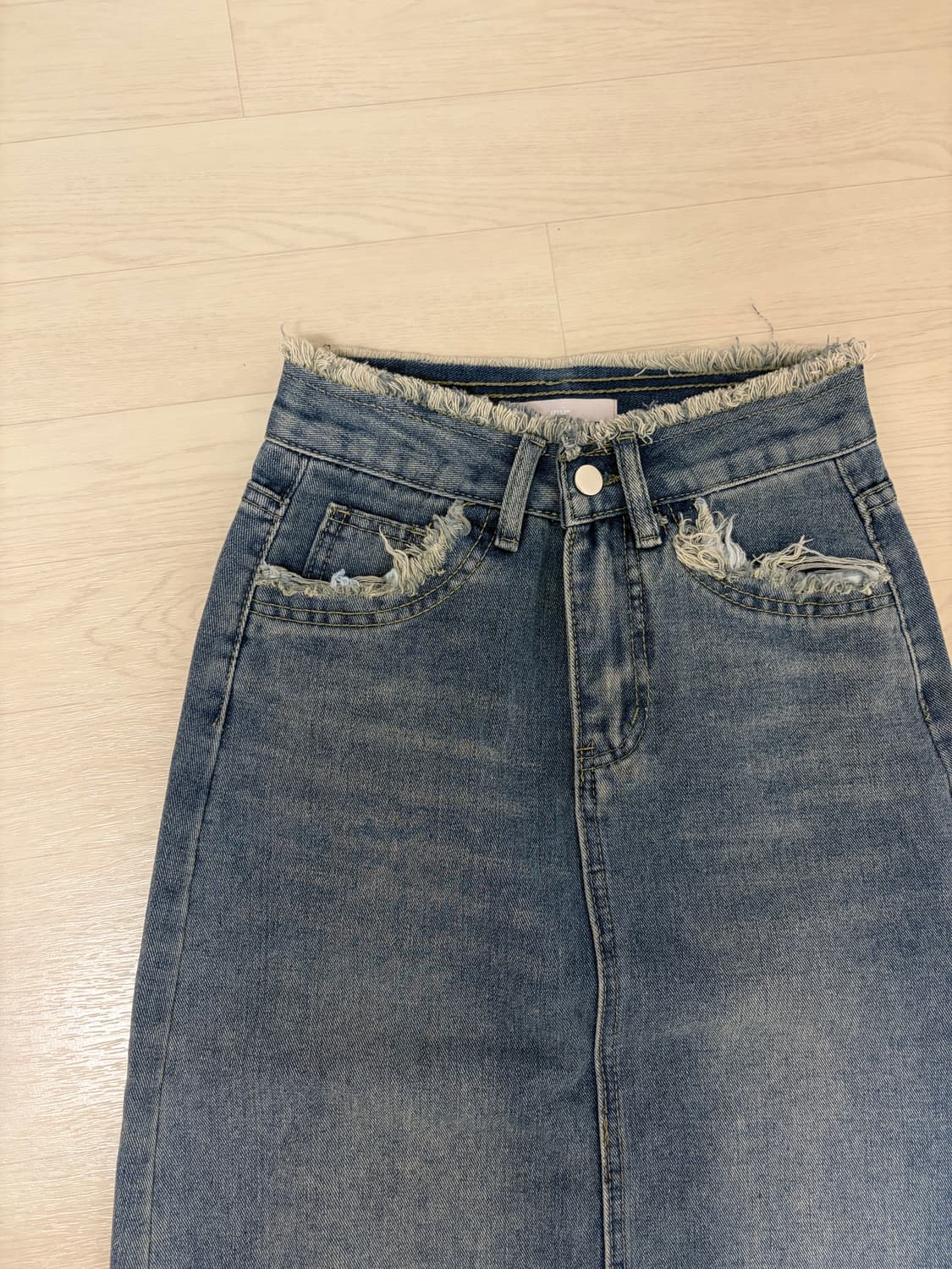 데님 롱스커트 롱치마 청치마 상품이미지2