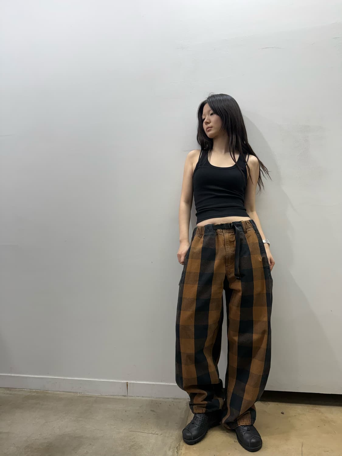 슈프림 밴딩 벨트 디테일 와이드 팬츠 상품이미지9