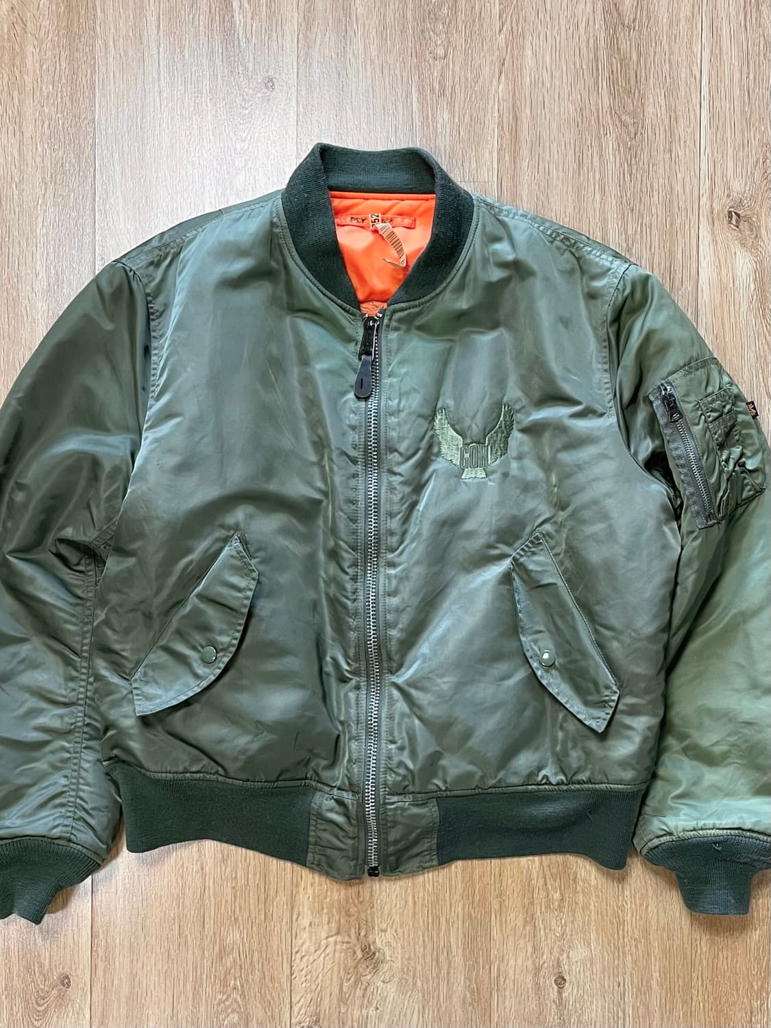 국내 유일 00s USA 알파인더스트리 빈티지 마원 ma1 봄버 자켓 상품이미지3