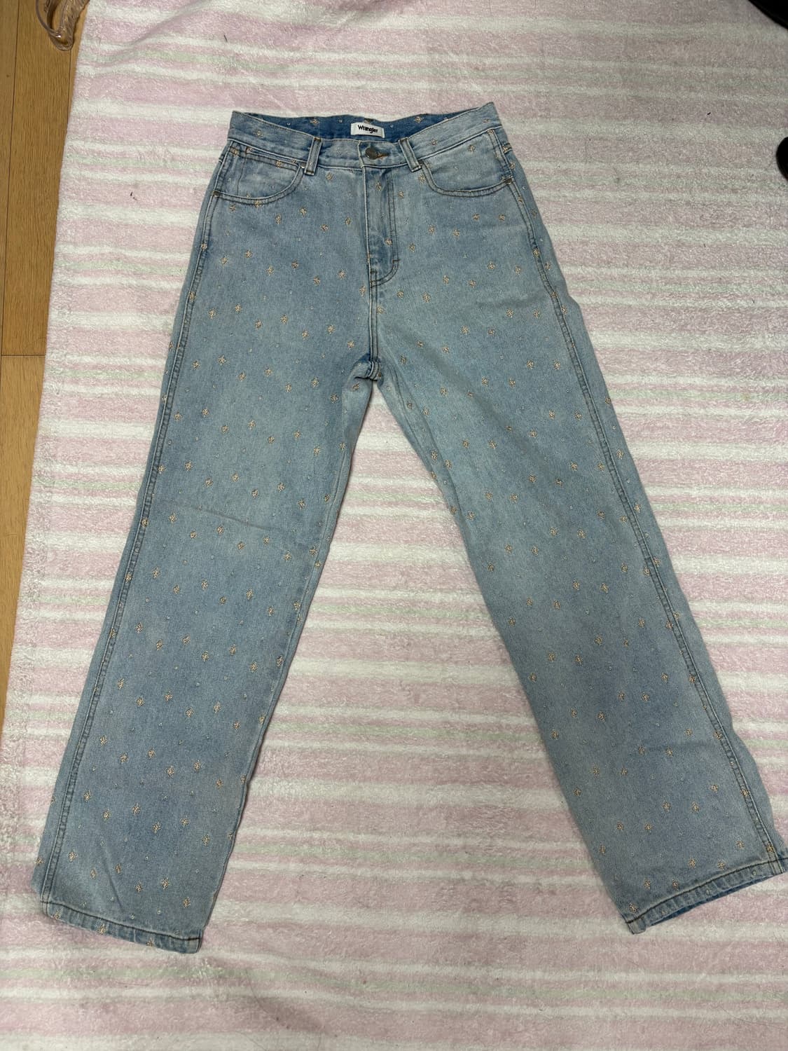 랭글러 자수 데님팬츠 27사이즈  상품이미지9