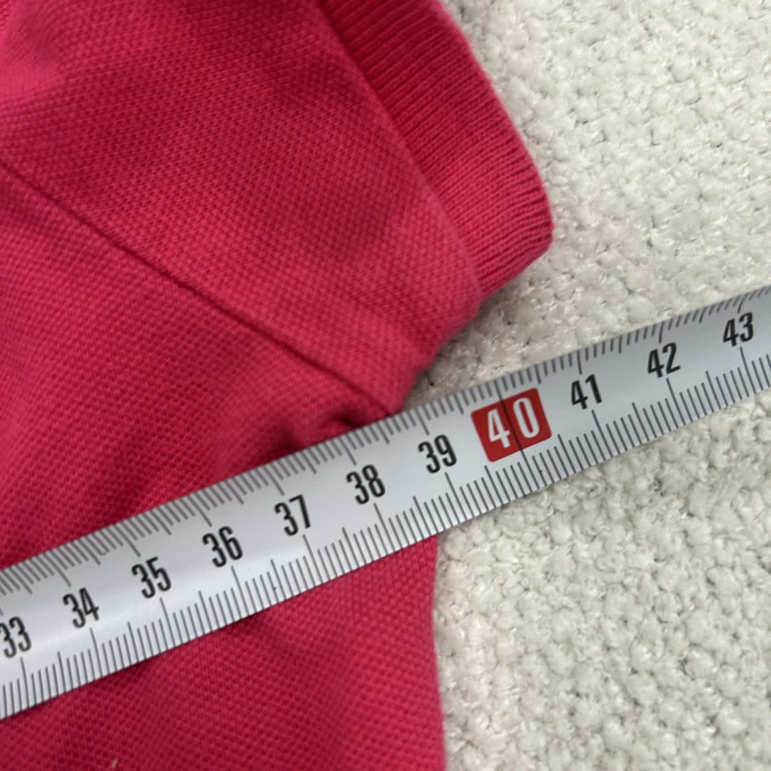 폴로 랄프로렌 핑크 슬림핏 반팔 카라티 M 상품이미지5