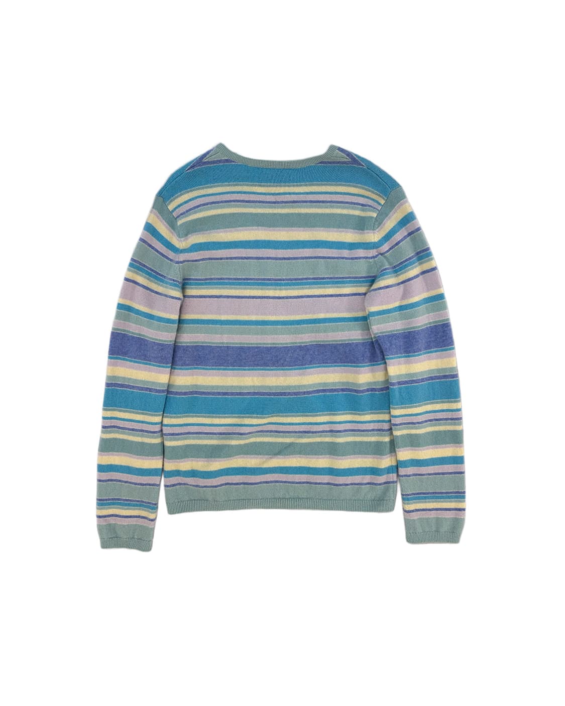 LAND'S END 파스텔 스트라이프 브이넥 캐시미어 풀오버 상품이미지2