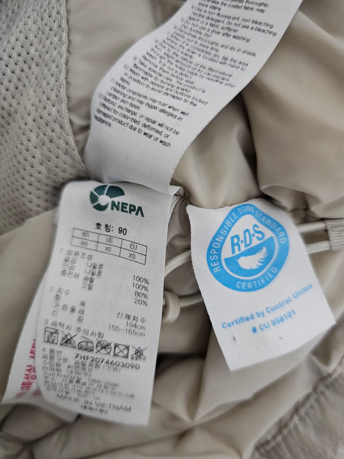 네파 여성 구스다운패딩 90 상품이미지4