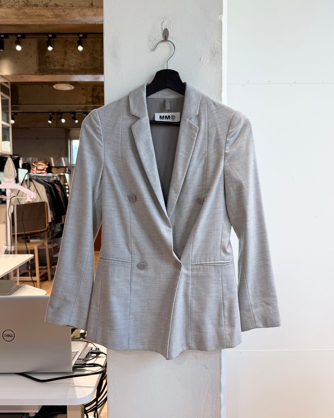 mm6 그레이 더블 블레이저 자켓  상품이미지2