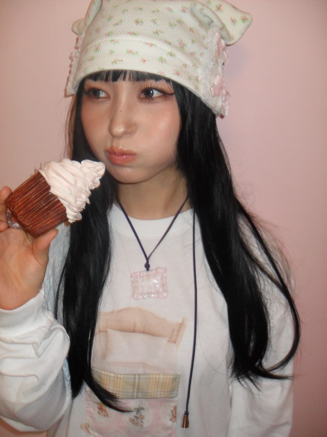 Secret Tooth Pillow Necklace (Pink) 상품이미지3