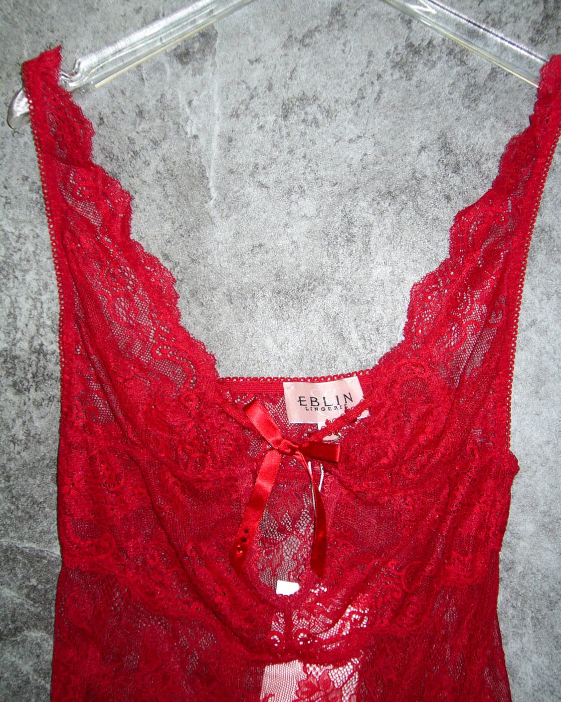 EBLIN Red Lace Slip Dress 상품이미지3