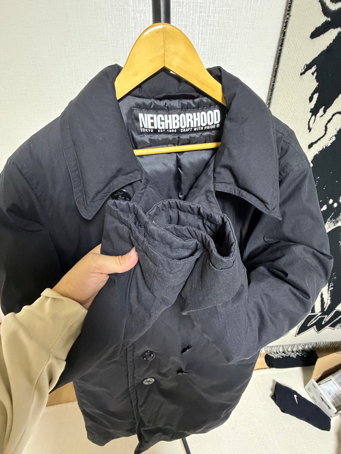 [L]네이버후드 다운 피코트 상품이미지3