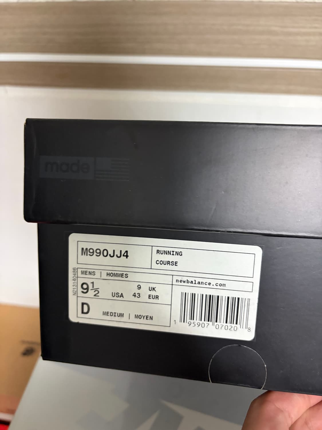 뉴발란스 자운드 JJJJOUND 990V4 네이비 275 상품이미지7