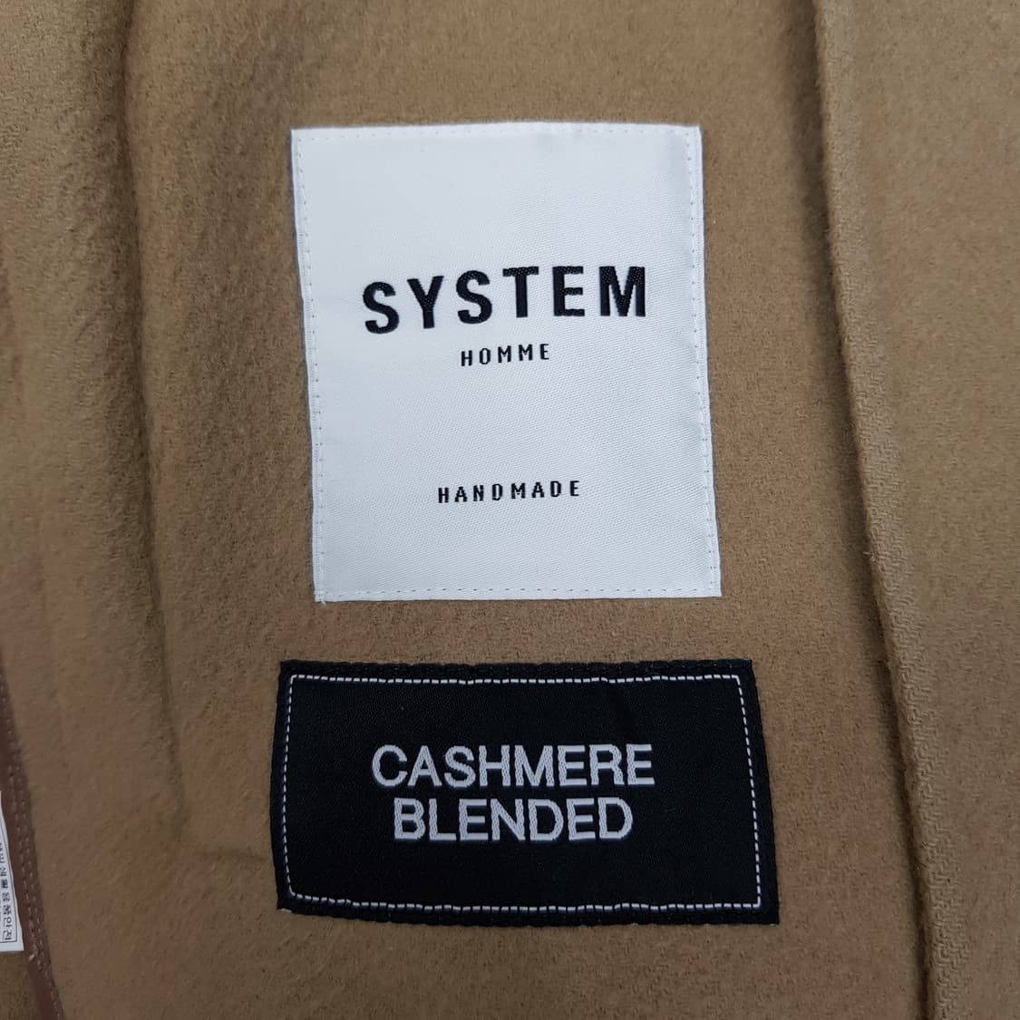 한섬 시스템옴므 캐시미어 블랜딩 롱코트 100사이즈 상품이미지6