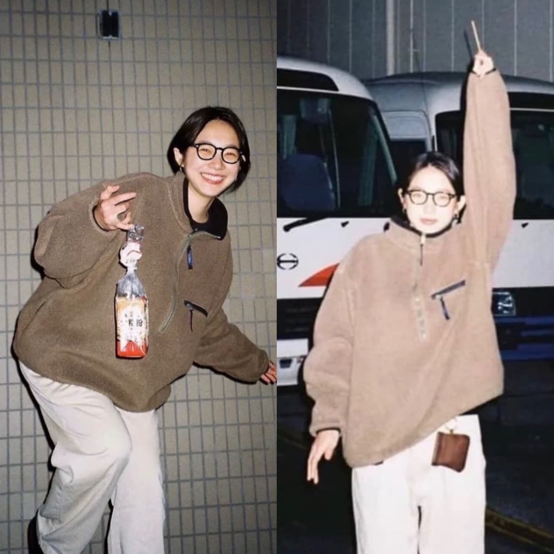 90s 빈티지 엘엘빈 LL Bean 하프집업 플리스 후리스 칸예 XL 상품이미지2