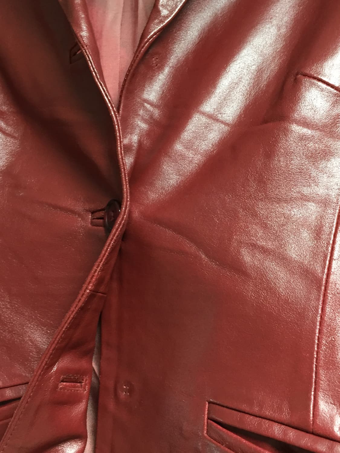 burgundy real leather jacket 상품이미지4