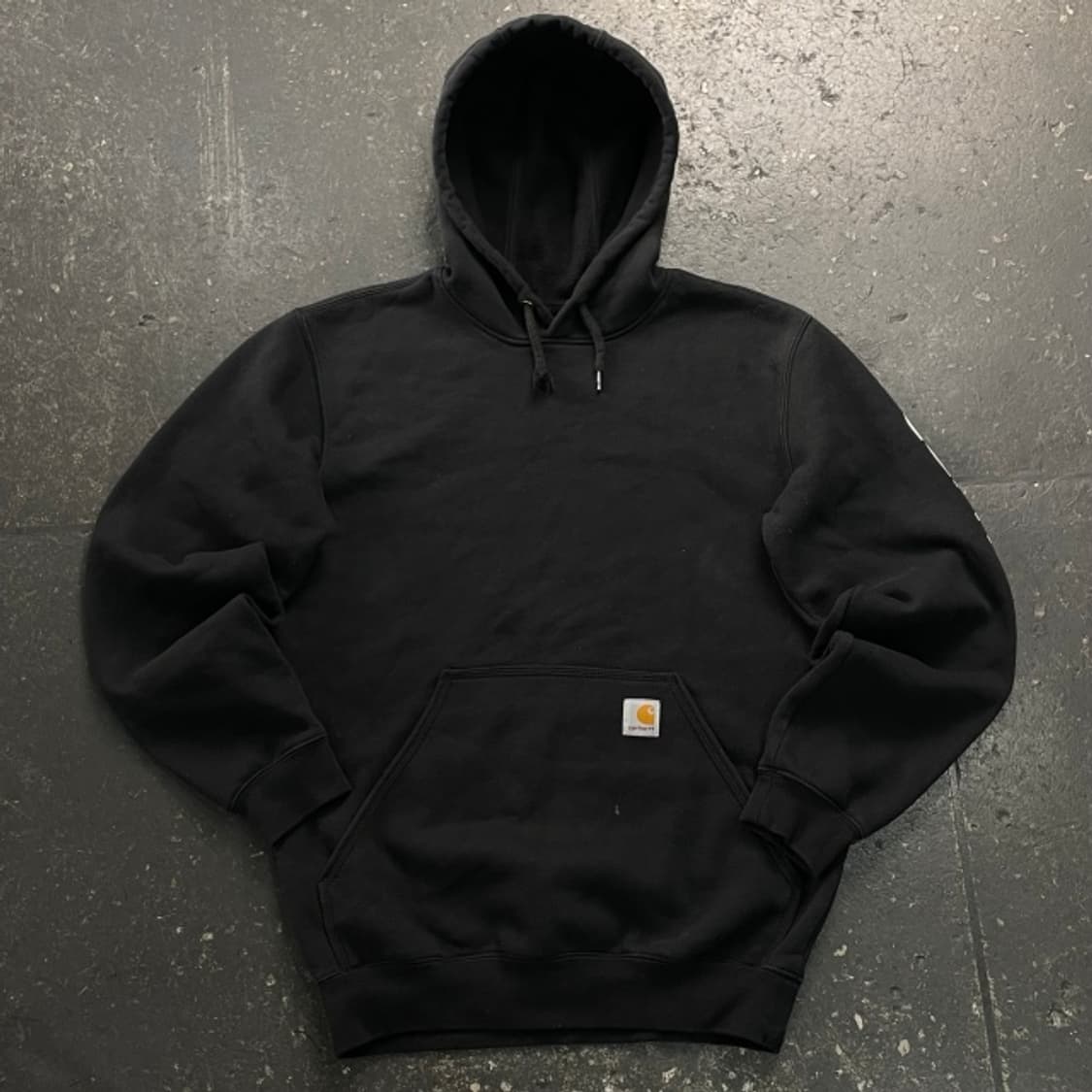 95-100 칼하트 레터링 암 후드티 상품이미지1