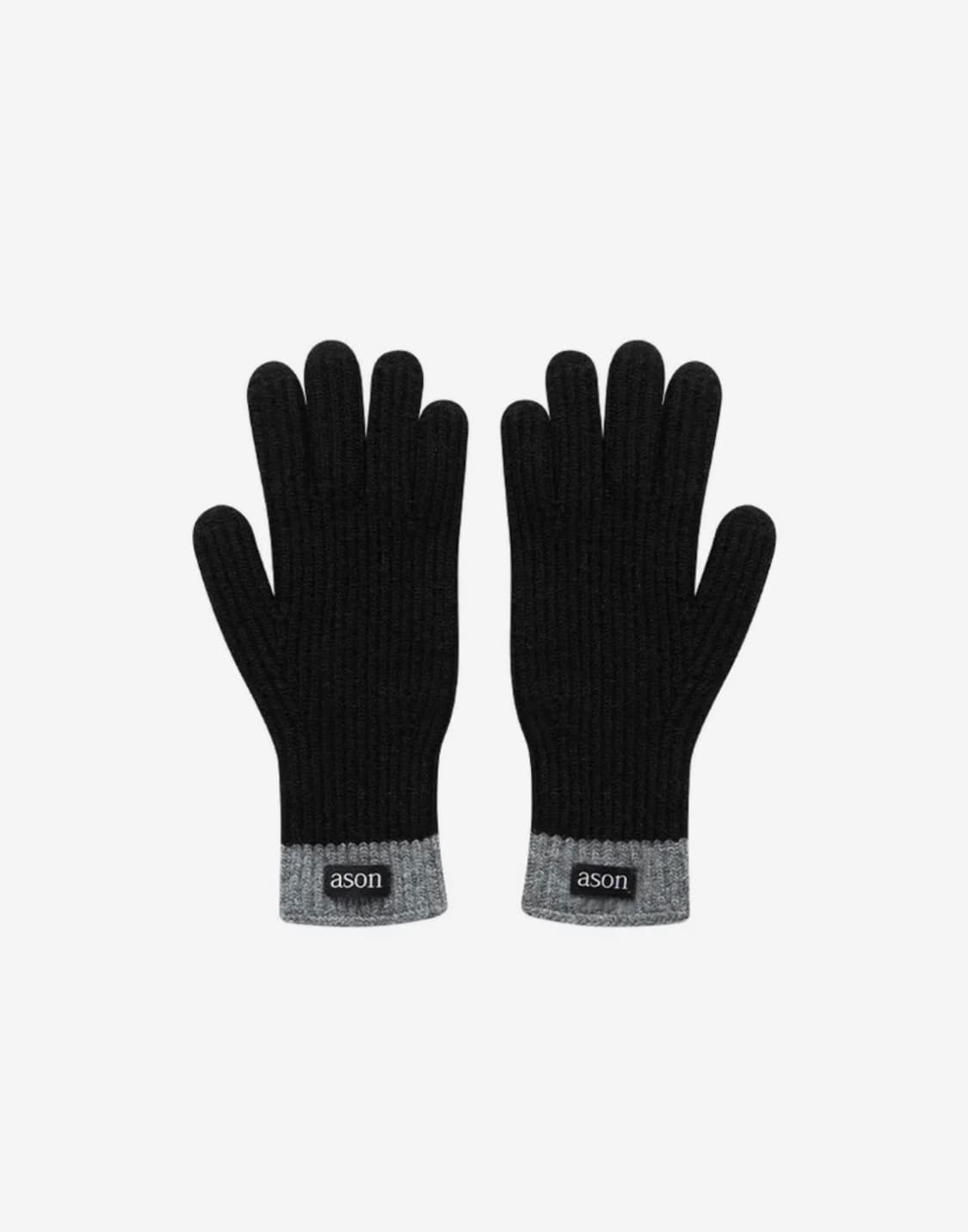 AURORA KNIT GLOVES BLACK 상품이미지1