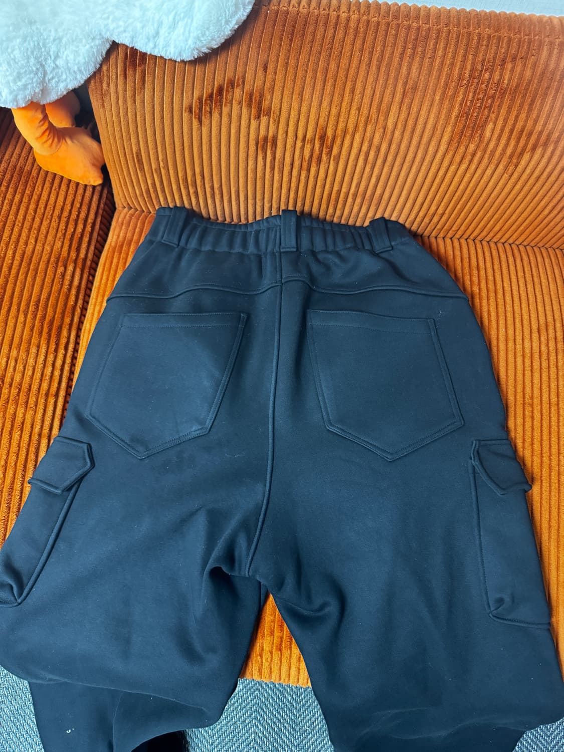 [OS] 카미엔 오블리크 스웻 팬츠 블랙 상품이미지3