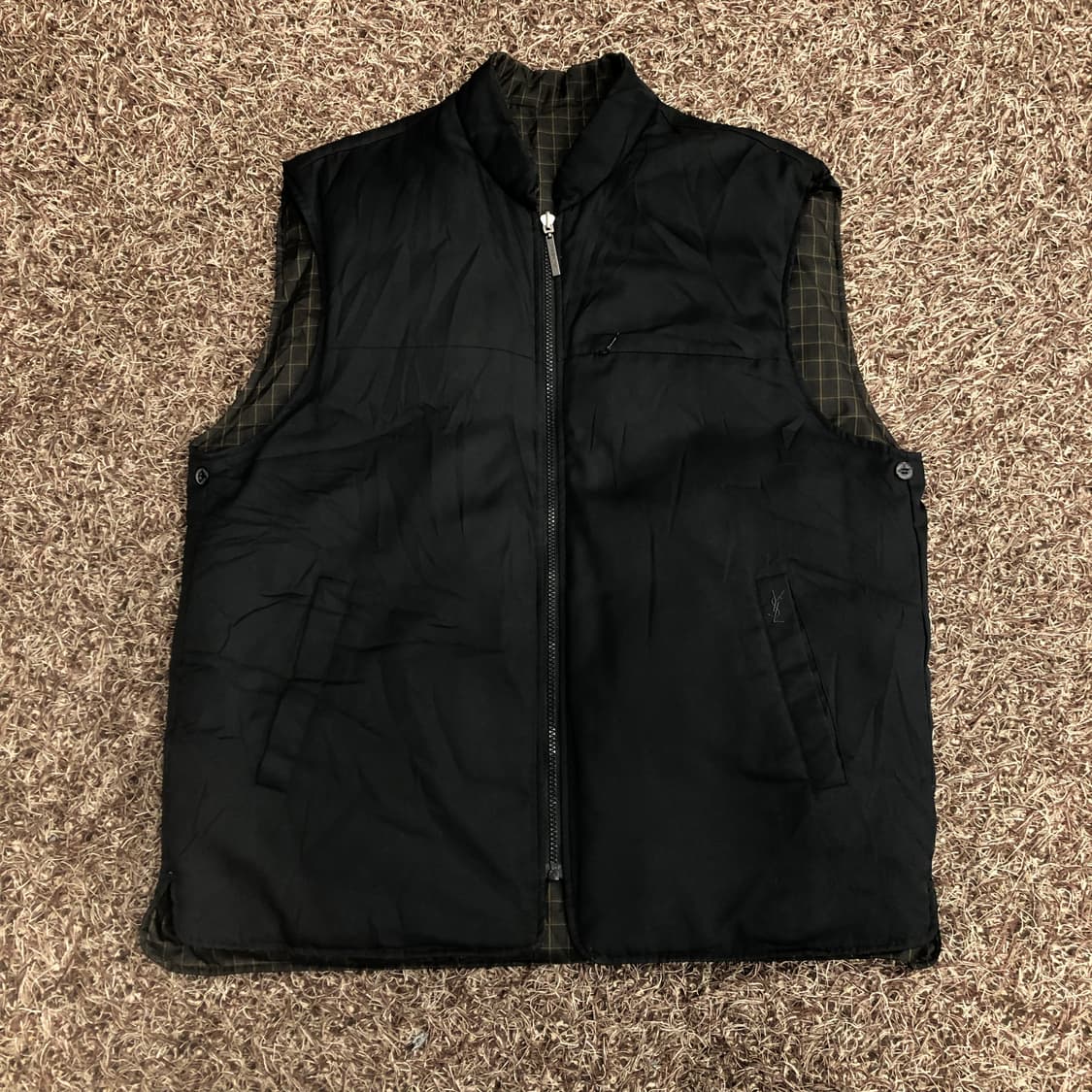 입생로랑 아카이브 YSL 덕다운 리버시블 패딩 조끼 상품이미지1