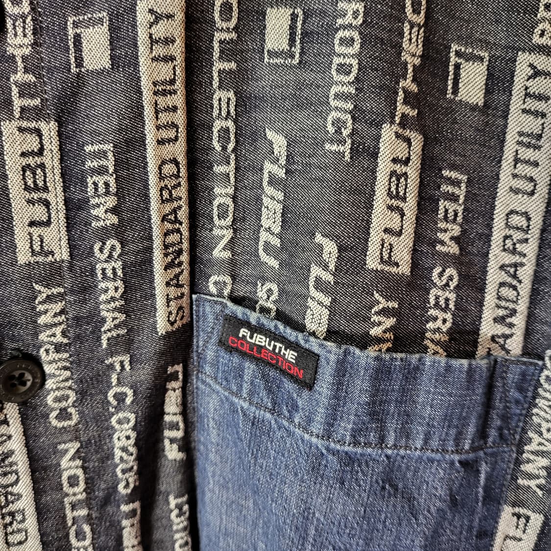 00s FUBU 데님 셔츠 (XL) 상품이미지4