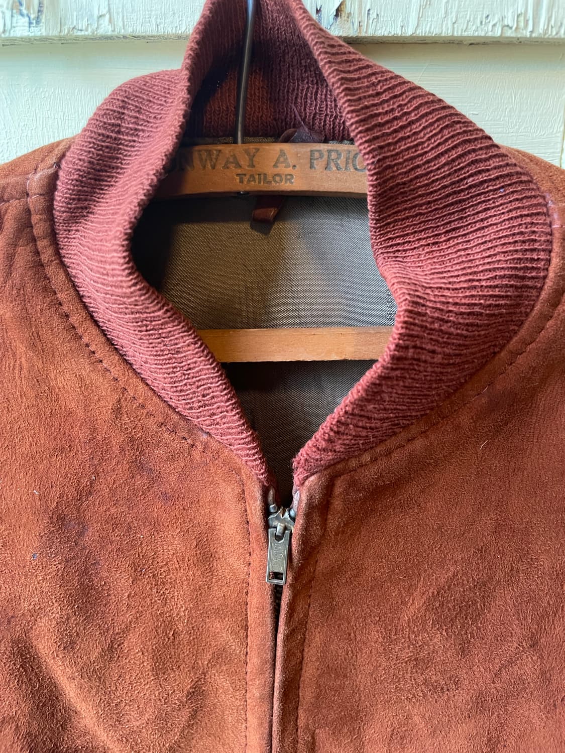 1950s~60s Vintage Suede Bomber Jacket 상품이미지2
