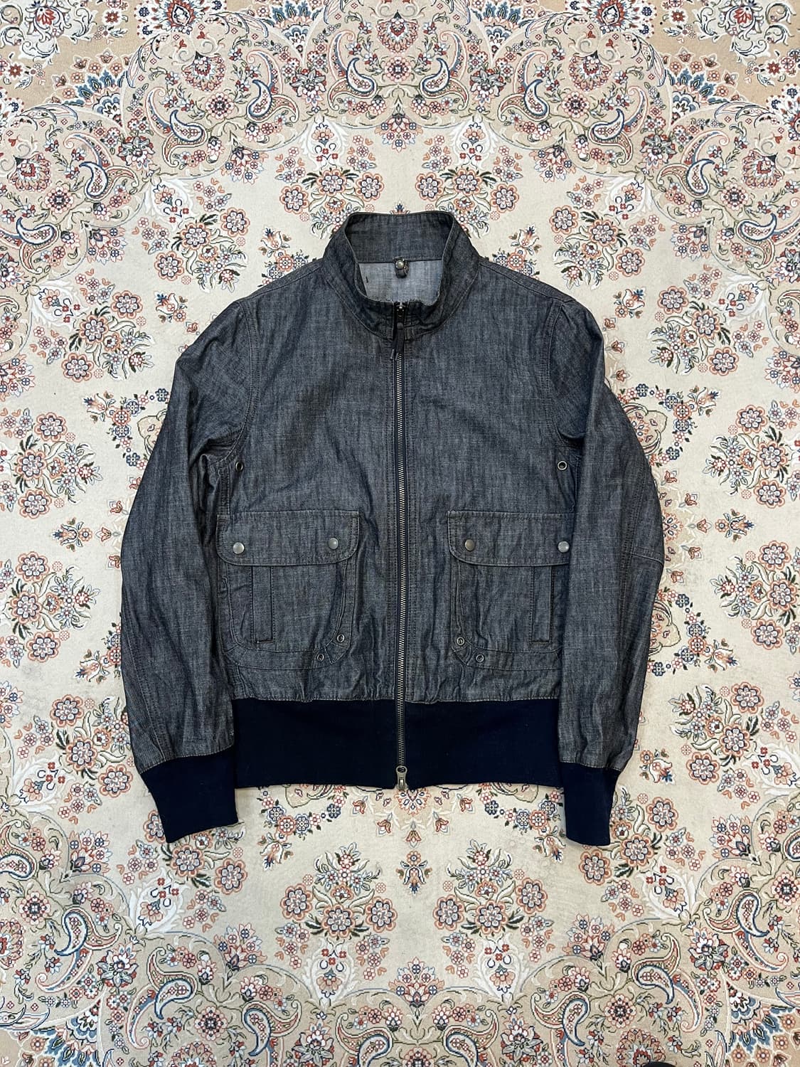 시스템 데님 하이넥 자켓 상품이미지5