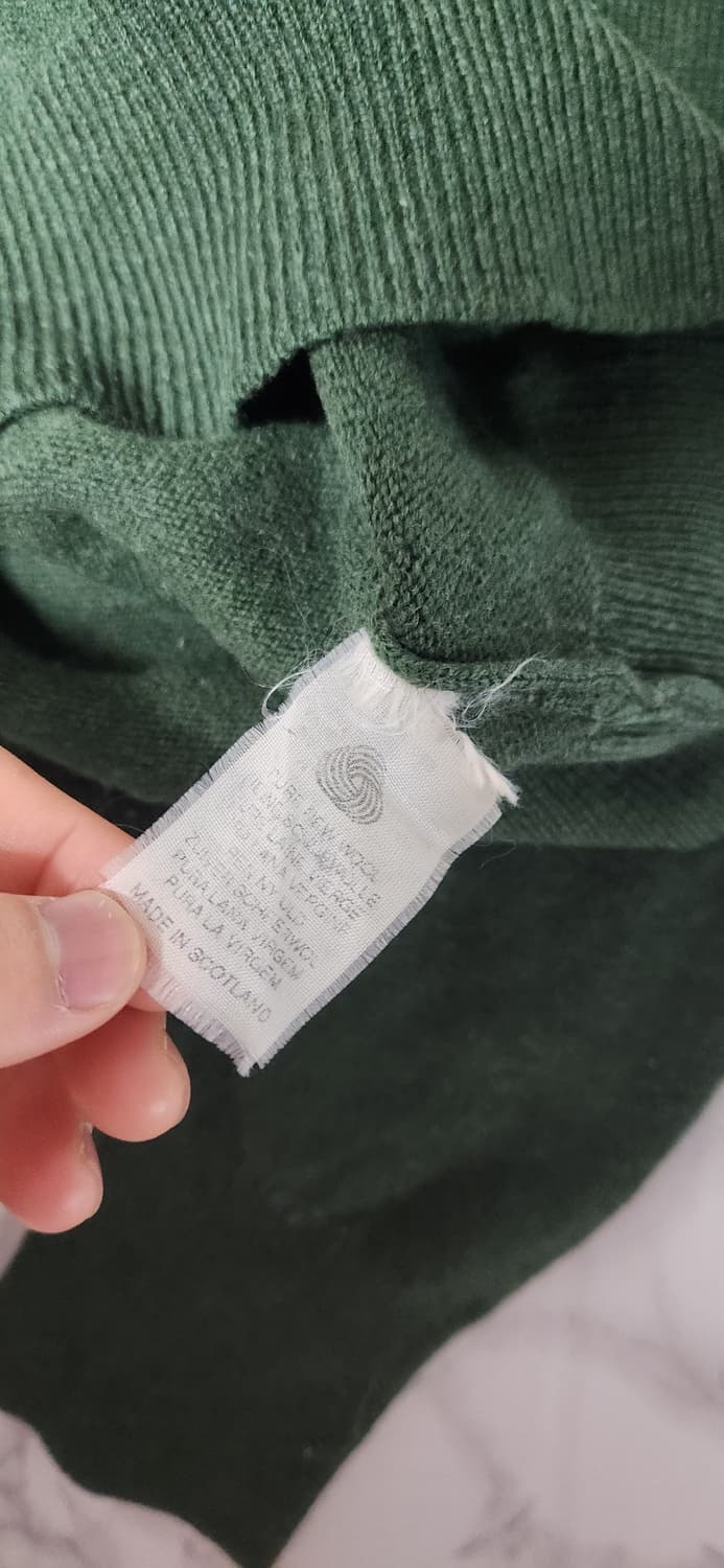 버버리 딥그린 램스울 브이넥 니트 상품이미지6