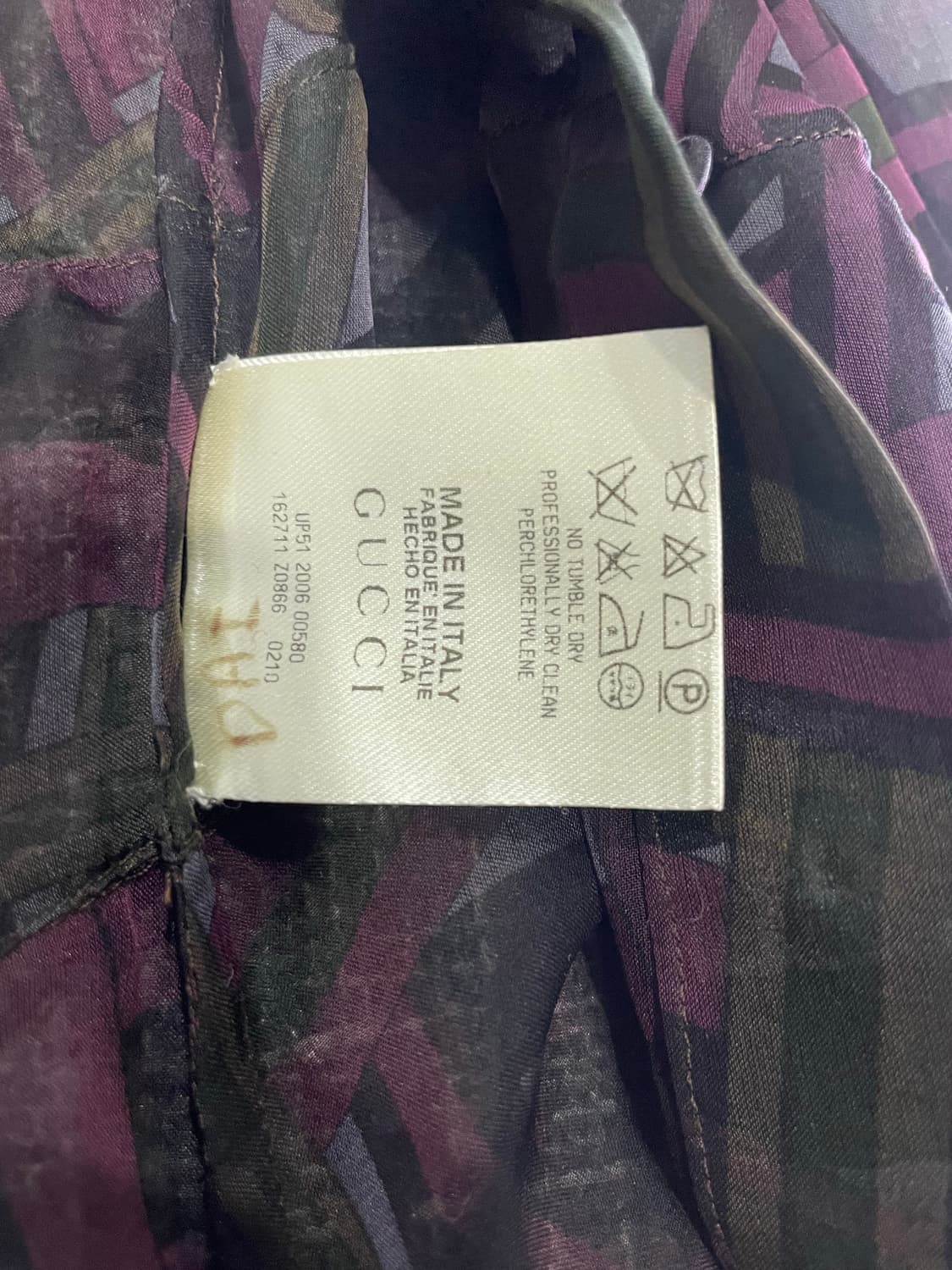 구찌 여성 실크 블라우스 38사이즈 정품 상품이미지4