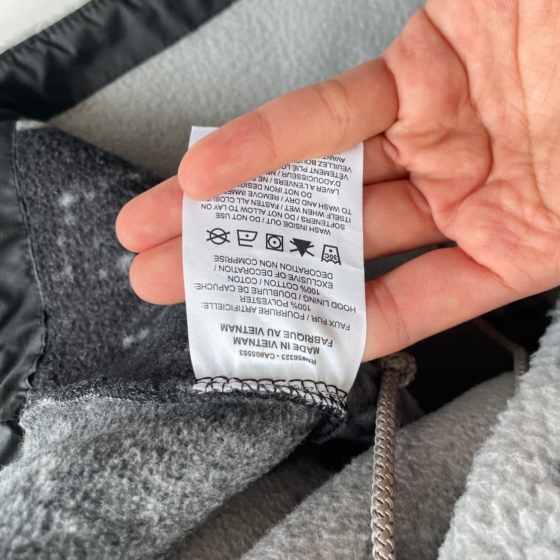 Nike 나이키 울프그레이 센터 자수 쉐르파 아노락 상품이미지7