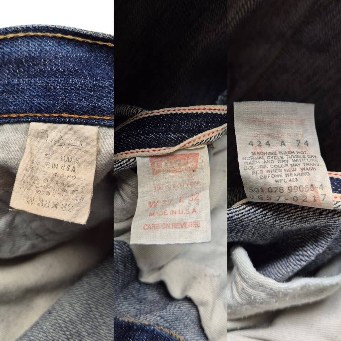 [32] 리바이스 90s 501 big buffalo 데님팬츠 USA 상품이미지8