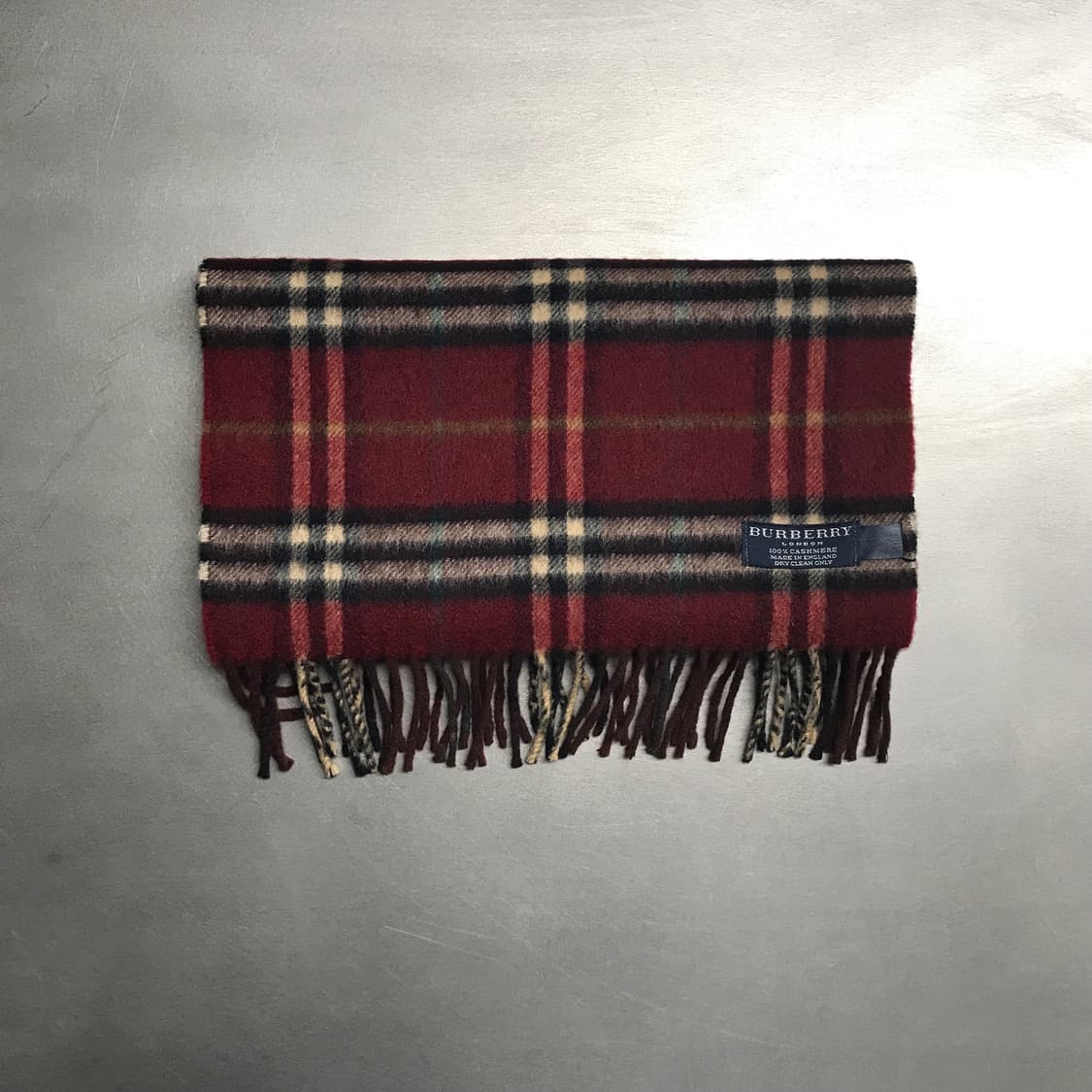 버버리 정품 캐시미어 머플러 레드 상품이미지2